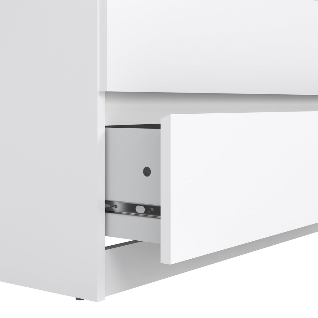 Naia Chest of 5 Drawers in White High Gloss - image 7