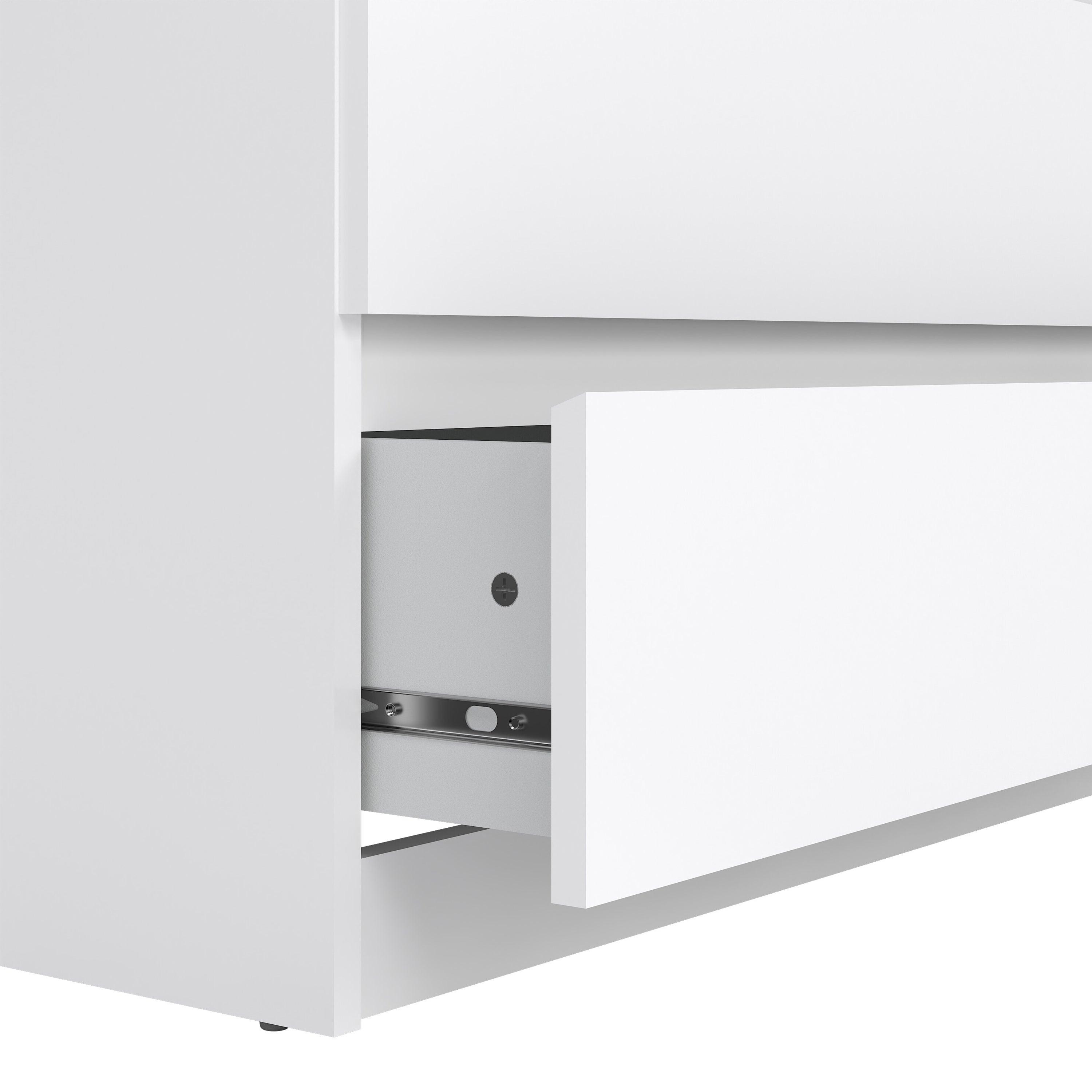Naia Chest of 5 Drawers in White High Gloss - image 7