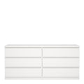 Naia Wide Chest of 6 Drawers (3+3) in White - image 2