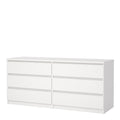 Naia Wide Chest of 6 Drawers (3+3) in White - image 3
