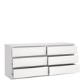 Naia Wide Chest of 6 Drawers (3+3) in White - image 4