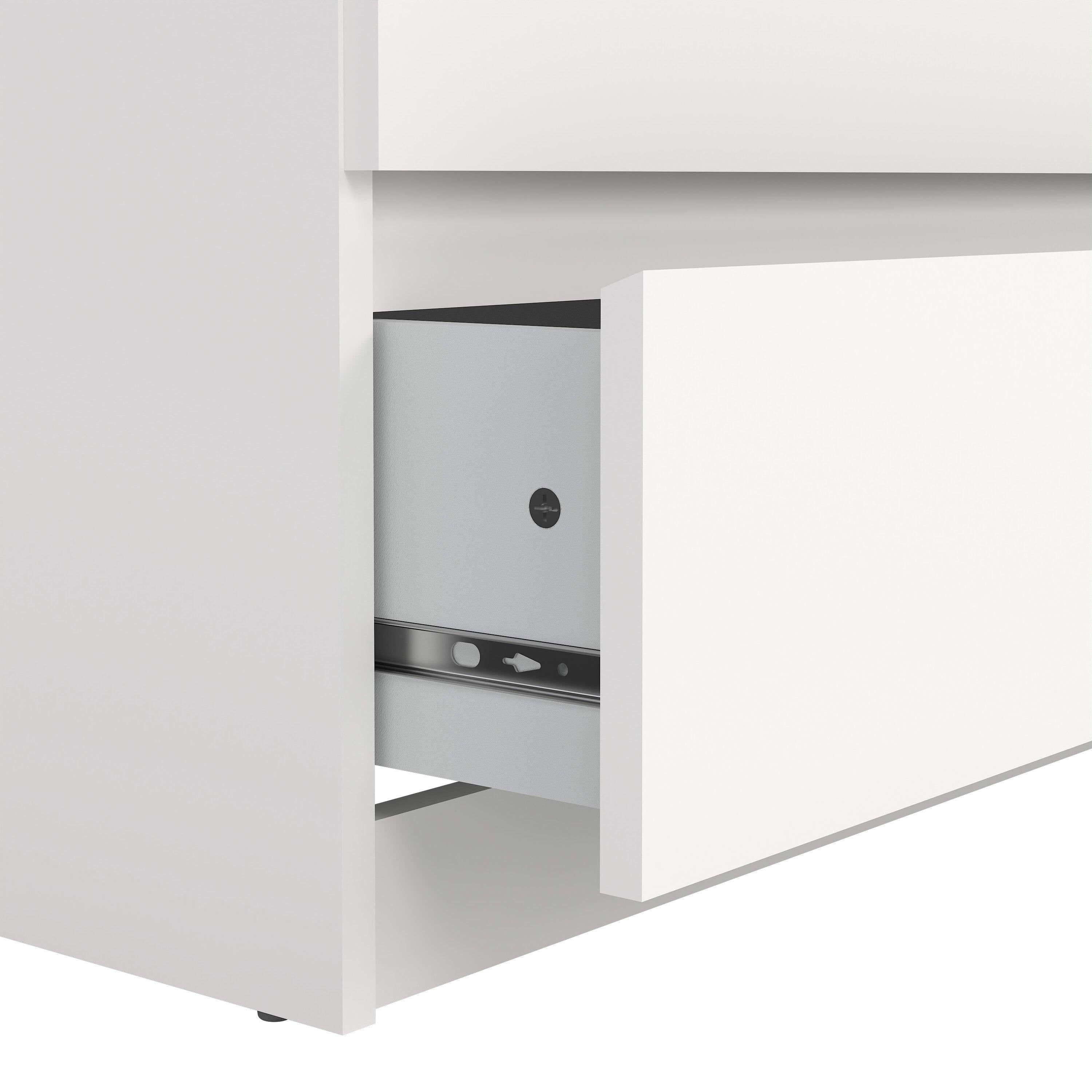 Naia Wide Chest of 6 Drawers (3+3) in White - image 6
