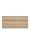 Naia Wide Chest of 6 Drawers (3+3) in Jackson Hickory Oak - image 2