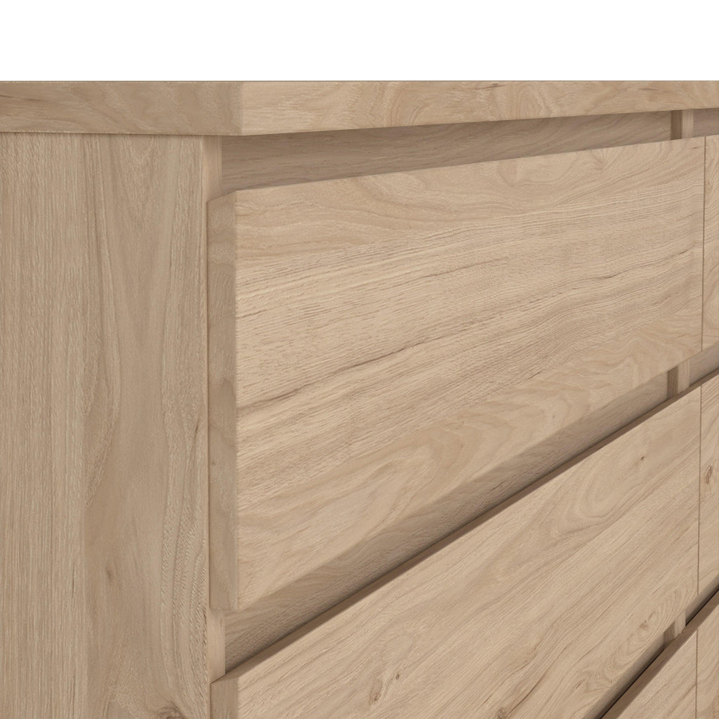 Naia Wide Chest of 6 Drawers (3+3) in Jackson Hickory Oak - image 7