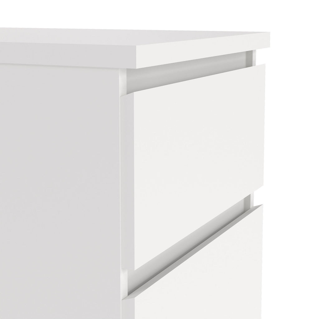 Naia Narrow Chest of 5 Drawers in White - image 6