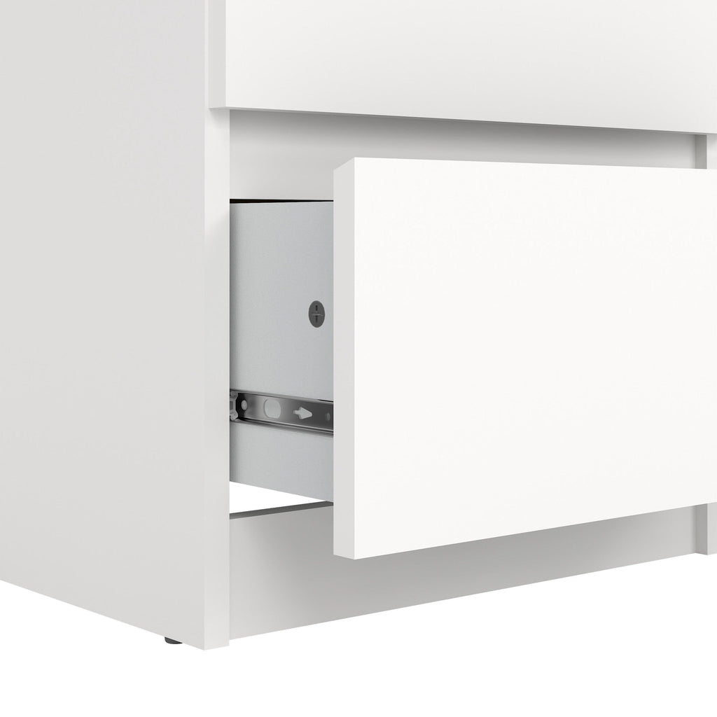 Naia Narrow Chest of 5 Drawers in White - image 7