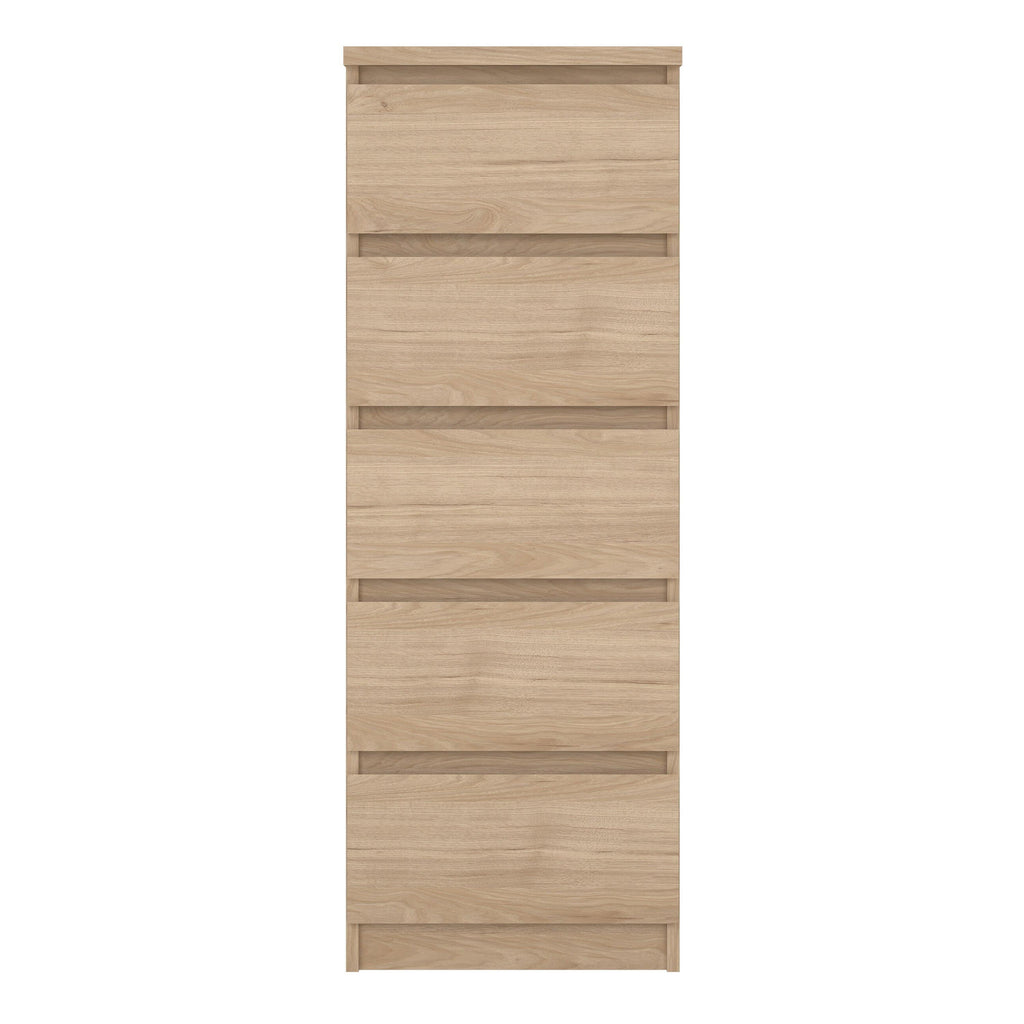 Naia Narrow Chest of 5 Drawers in Jackson Hickory Oak - image 2