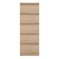 Naia Narrow Chest of 5 Drawers in Jackson Hickory Oak - image 2