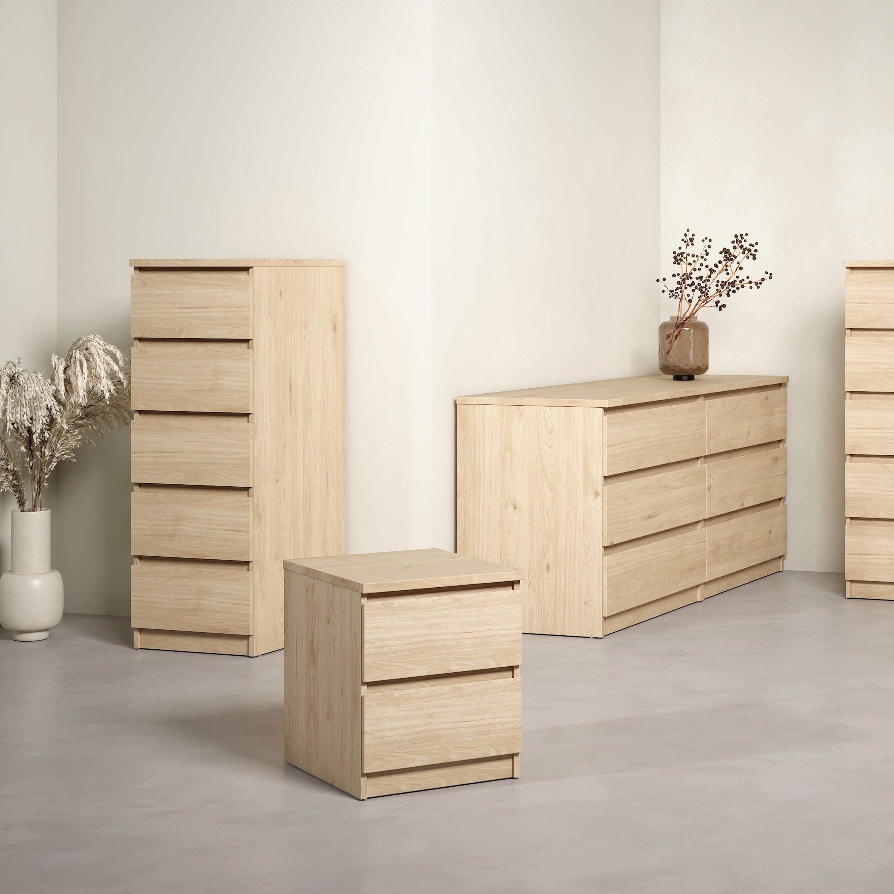 Naia Narrow Chest of 5 Drawers in Jackson Hickory Oak - image 6