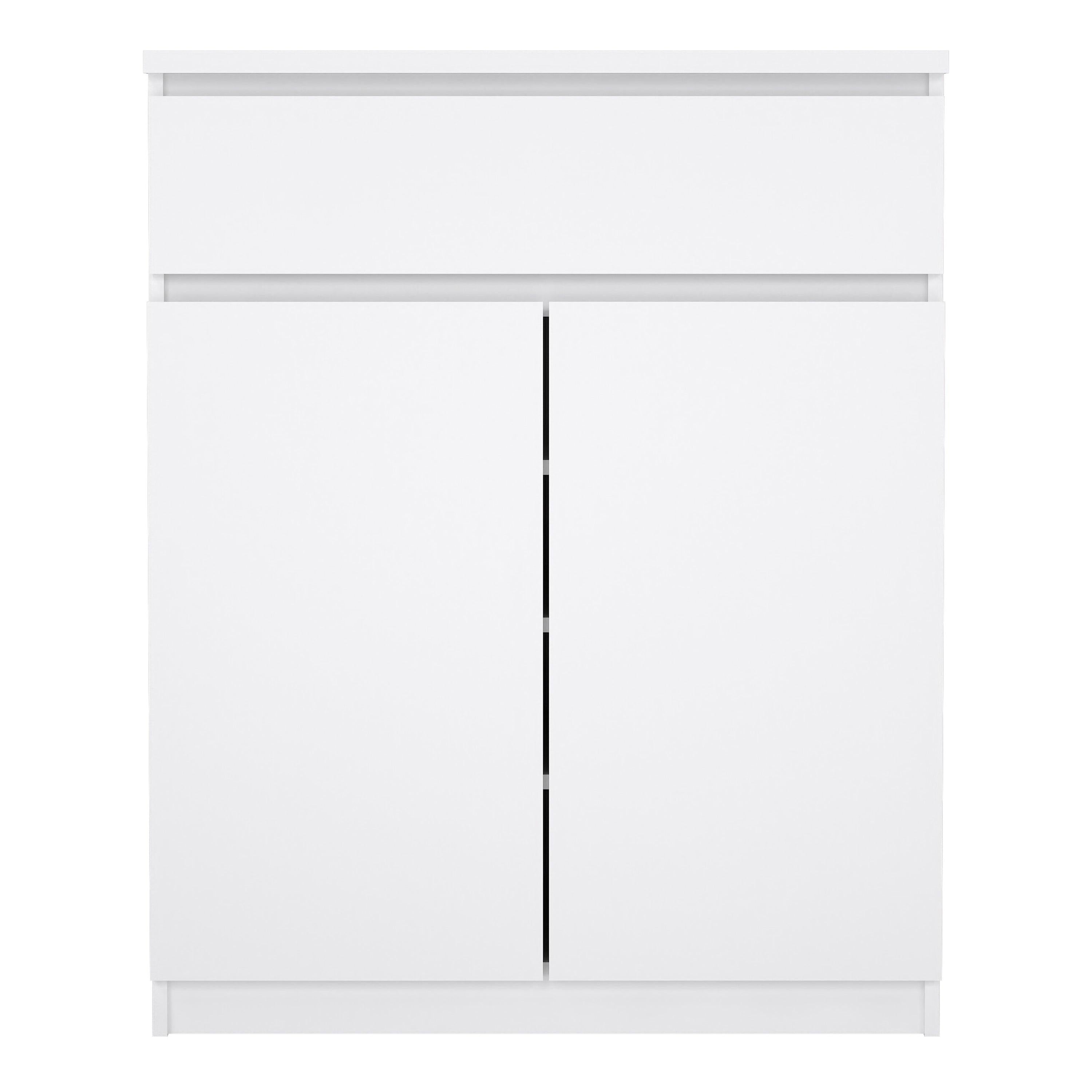 Naia Sideboard 1 Drawer 2 Doors in White High Gloss - image 2
