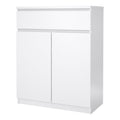 Naia Sideboard 1 Drawer 2 Doors in White High Gloss - image 3