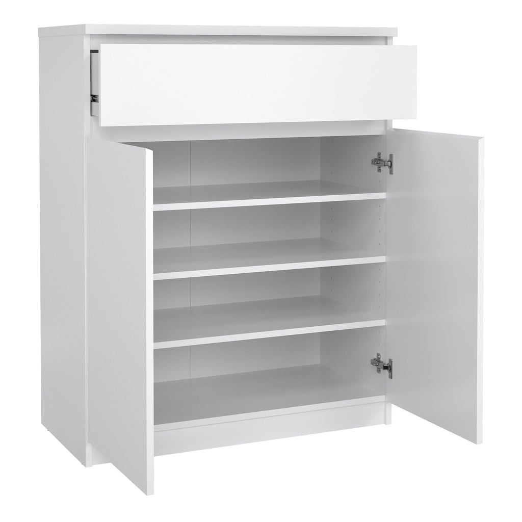 Naia Sideboard 1 Drawer 2 Doors in White High Gloss - image 4
