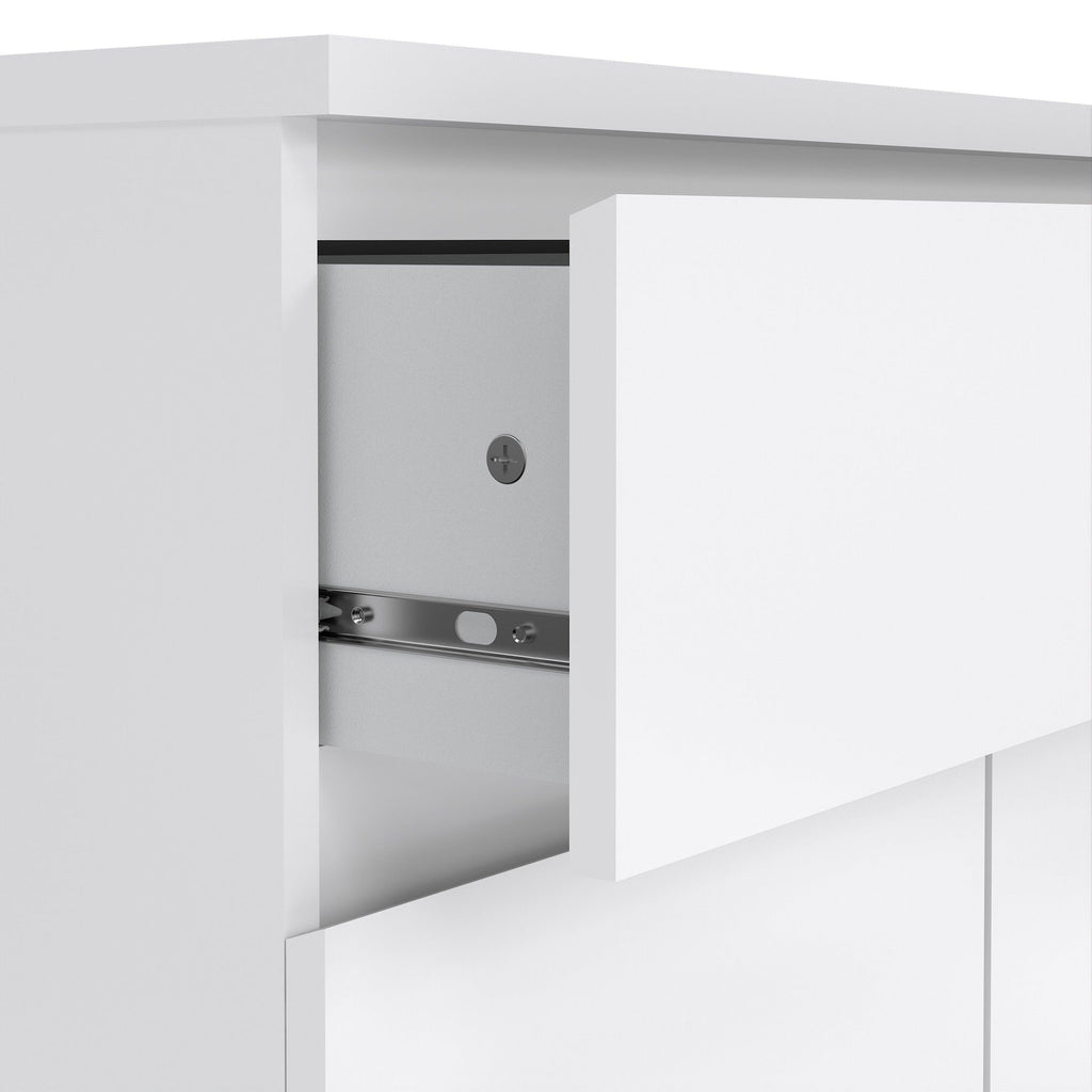Naia Sideboard 1 Drawer 2 Doors in White High Gloss - image 7