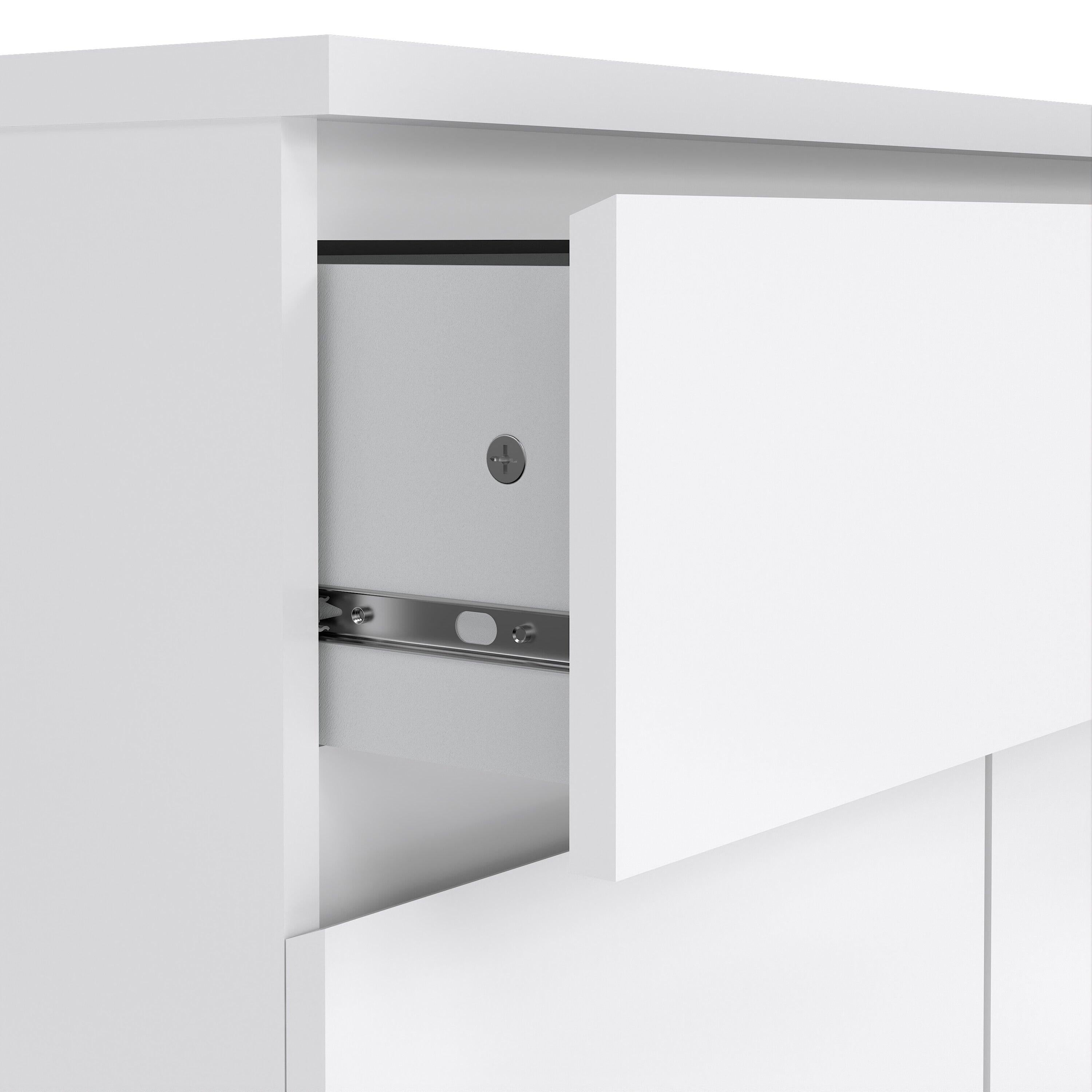 Naia Sideboard 1 Drawer 2 Doors in White High Gloss - image 7