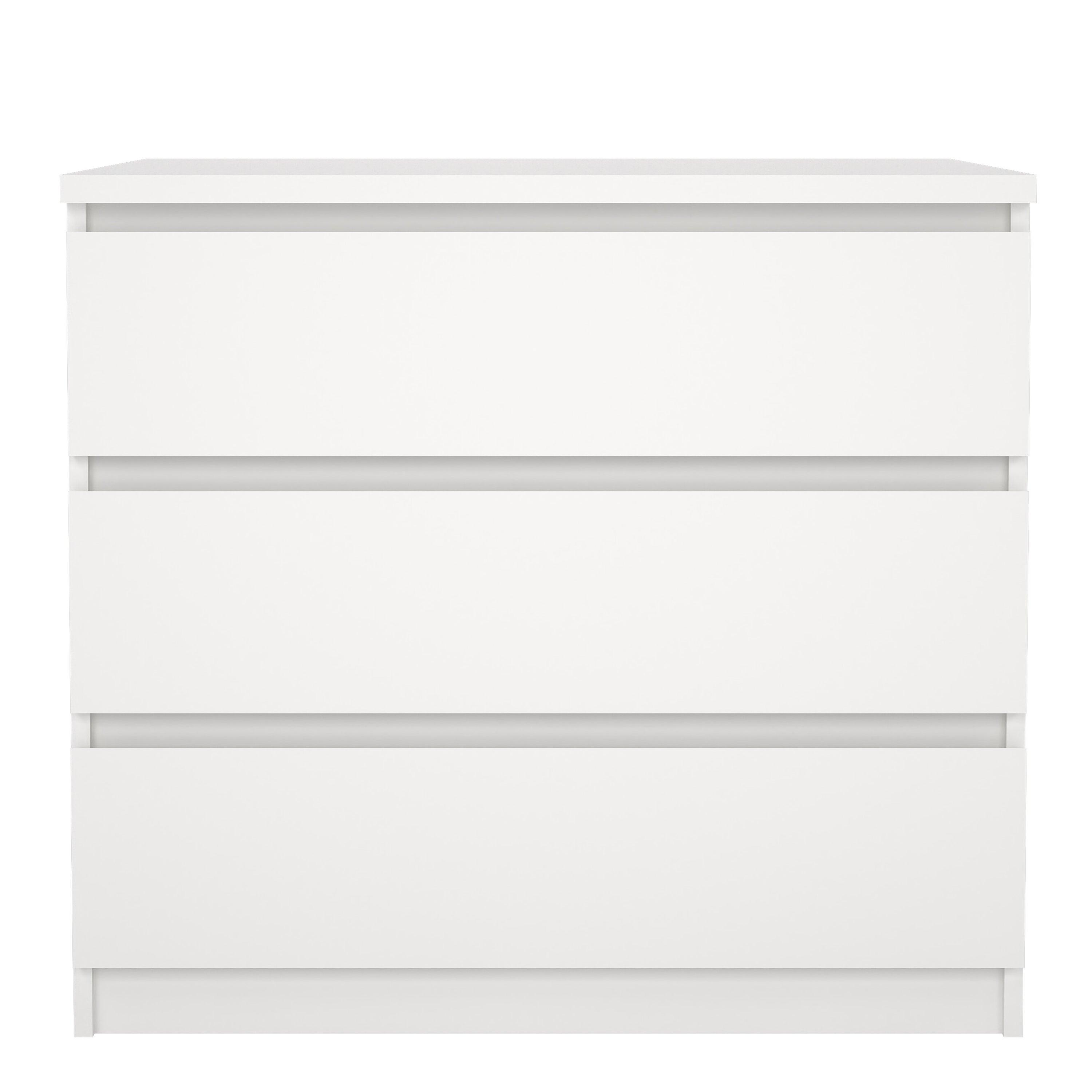 Naia Chest of 3 Drawers in White - image 2