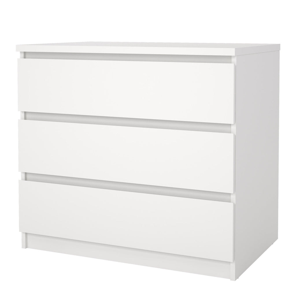 Naia Chest of 3 Drawers in White - image 3
