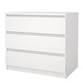 Naia Chest of 3 Drawers in White - image 3