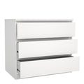 Naia Chest of 3 Drawers in White - image 4