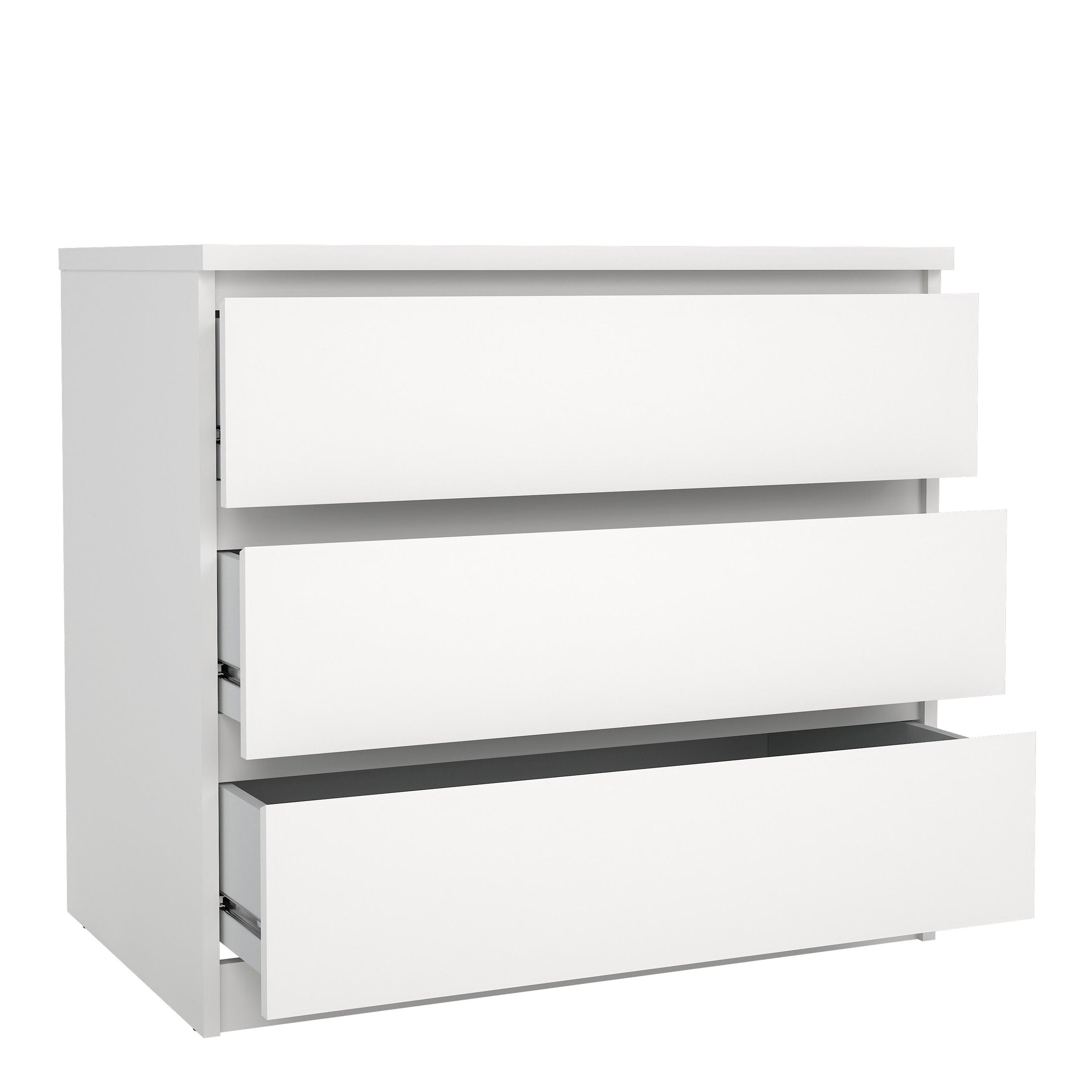Naia Chest of 3 Drawers in White - image 4