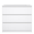 Naia Chest of 3 Drawers in White High Gloss - image 2