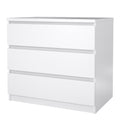 Naia Chest of 3 Drawers in White High Gloss - image 3