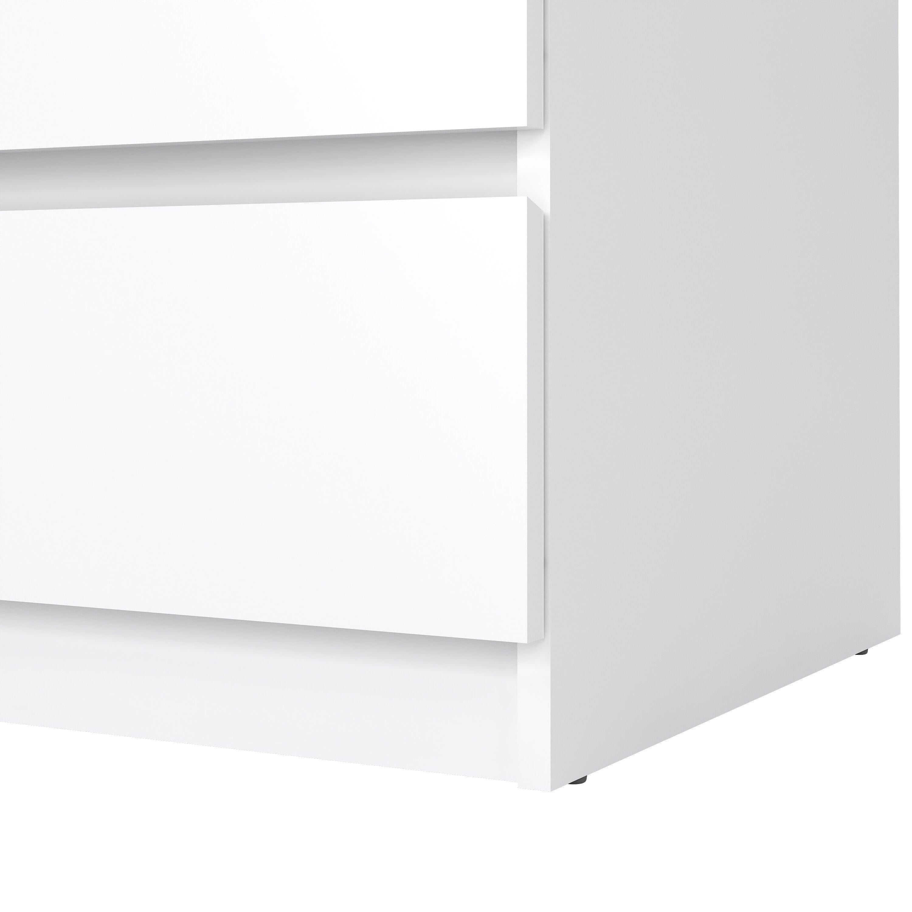Naia Chest of 3 Drawers in White High Gloss - image 7