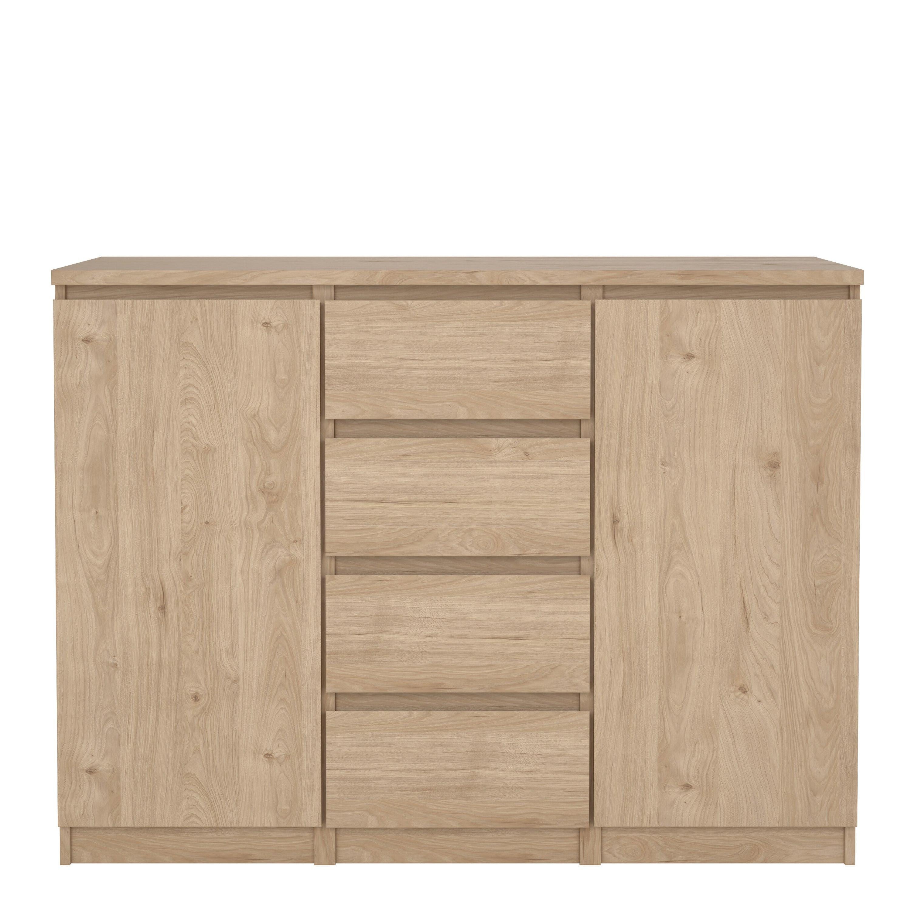 Naia Sideboard 4 Drawers 2 Doors in Jackson Hickory Oak - image 2