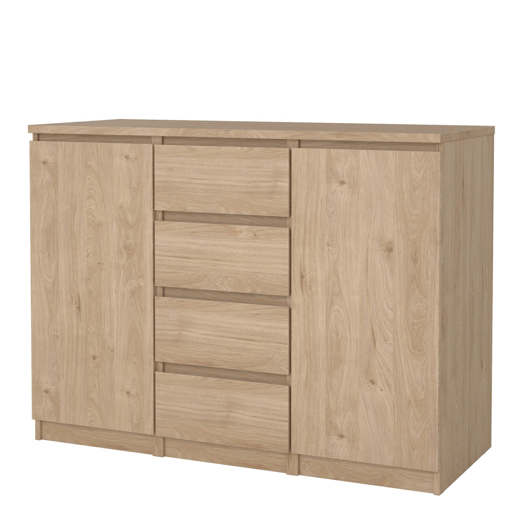 Naia Sideboard 4 Drawers 2 Doors in Jackson Hickory Oak - image 3