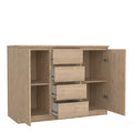 Naia Sideboard 4 Drawers 2 Doors in Jackson Hickory Oak - image 4