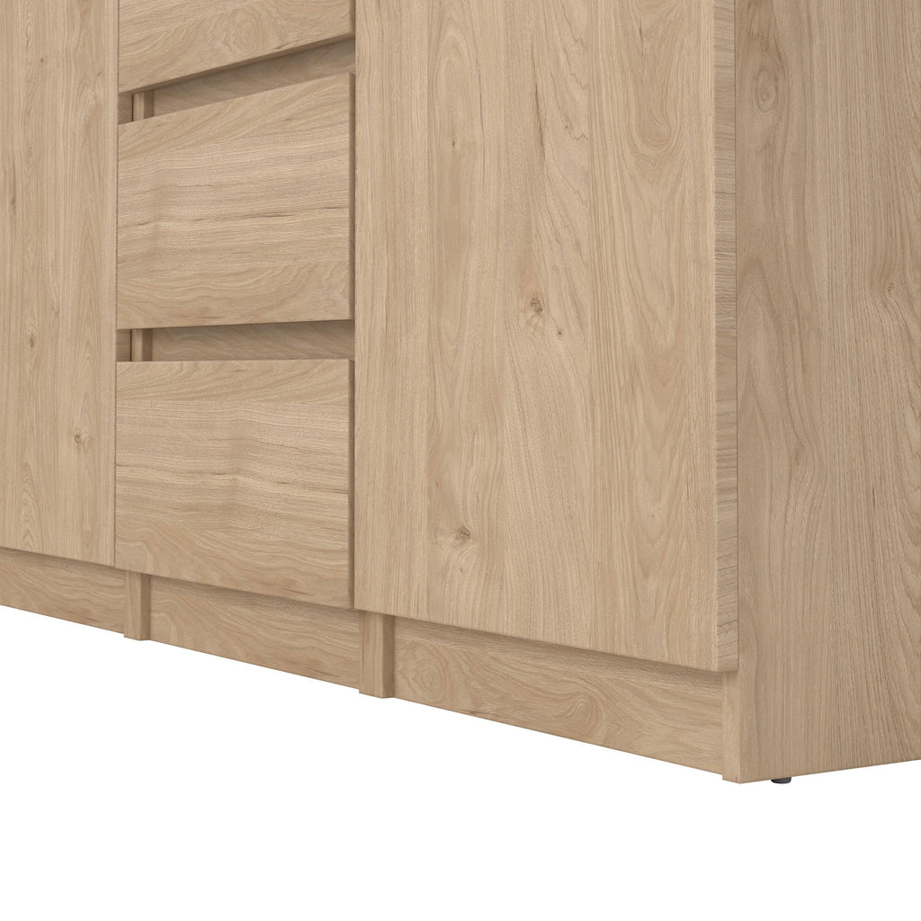 Naia Sideboard 4 Drawers 2 Doors in Jackson Hickory Oak - image 7