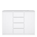 Naia Sideboard - 4 Drawers 2 Doors in White High Gloss - image 2