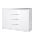 Naia Sideboard - 4 Drawers 2 Doors in White High Gloss - image 3