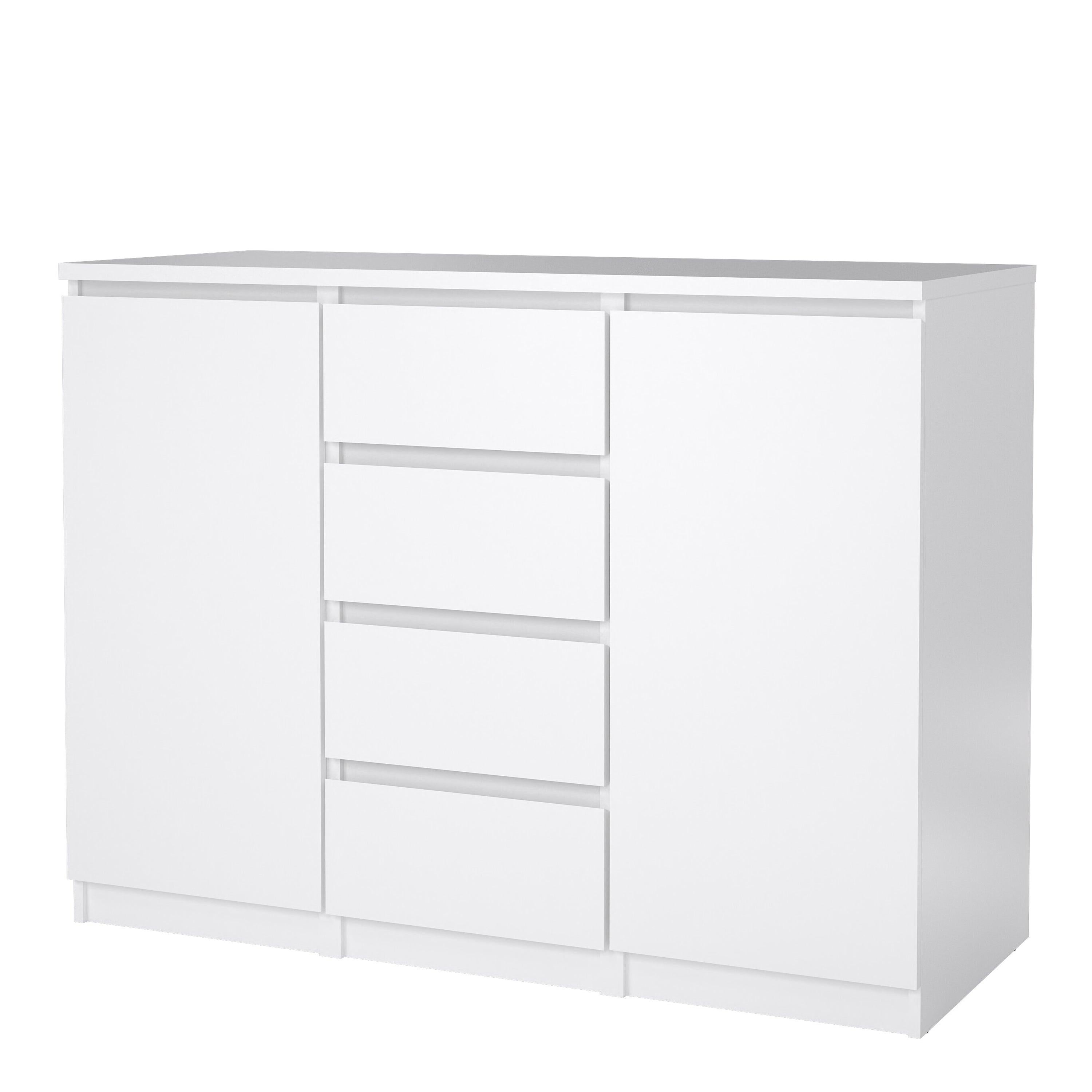 Naia Sideboard - 4 Drawers 2 Doors in White High Gloss - image 3