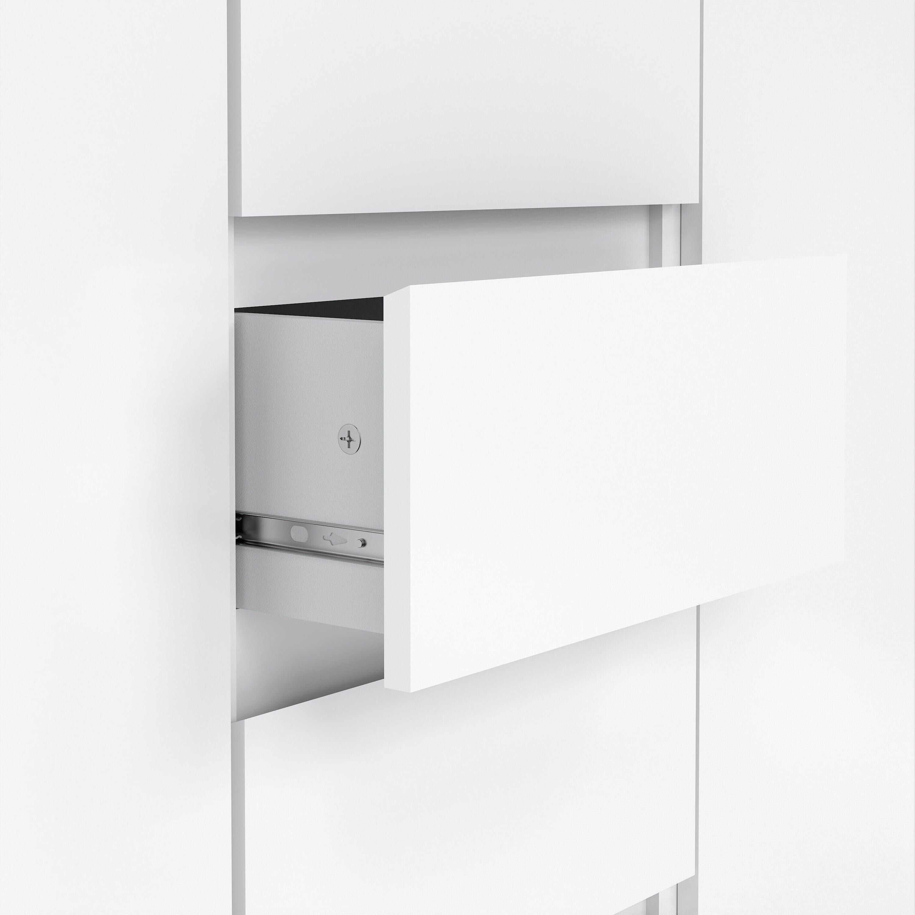 Naia Sideboard - 4 Drawers 2 Doors in White High Gloss - image 6