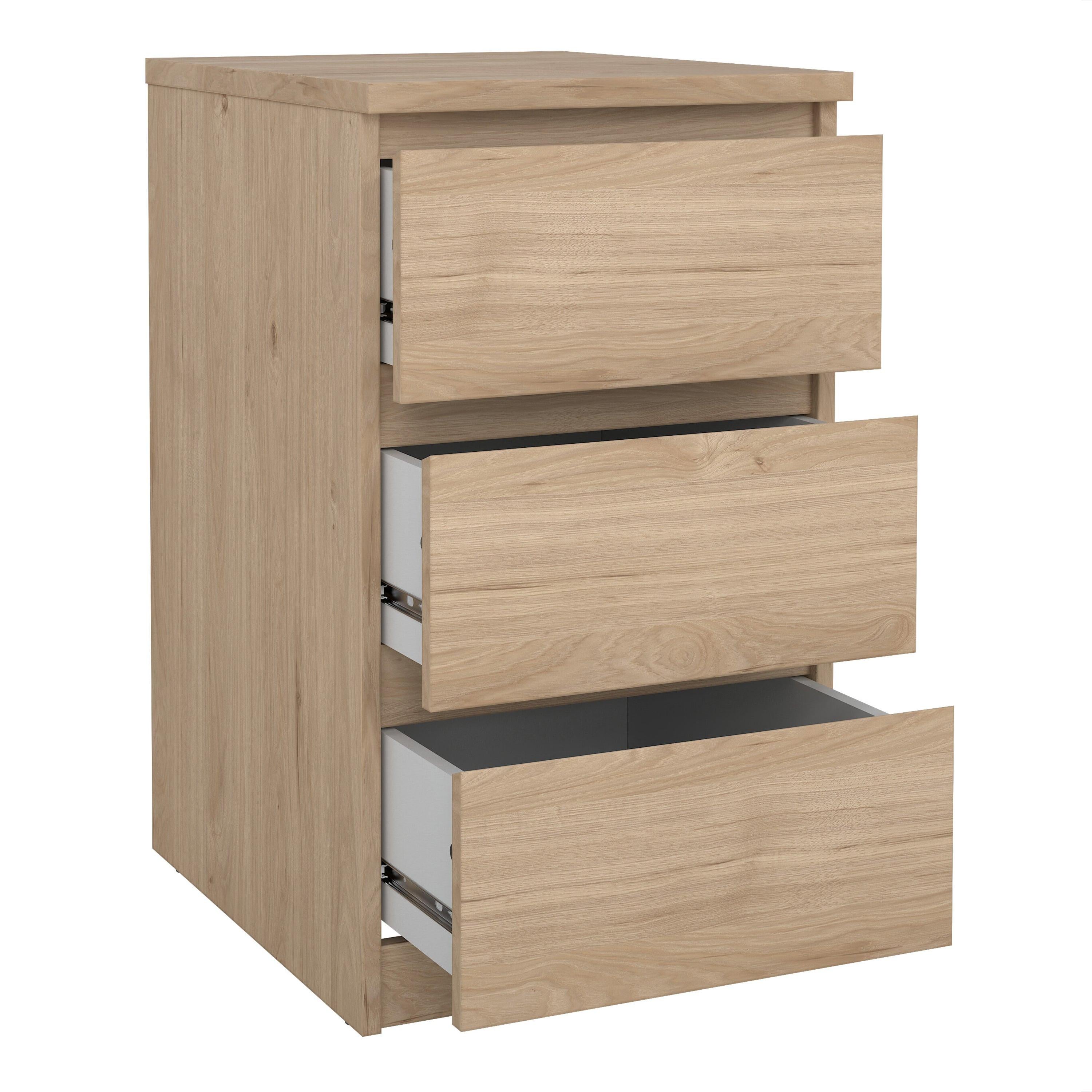 Naia Bedside 3 Drawers in Jackson Hickory Oak - image 4
