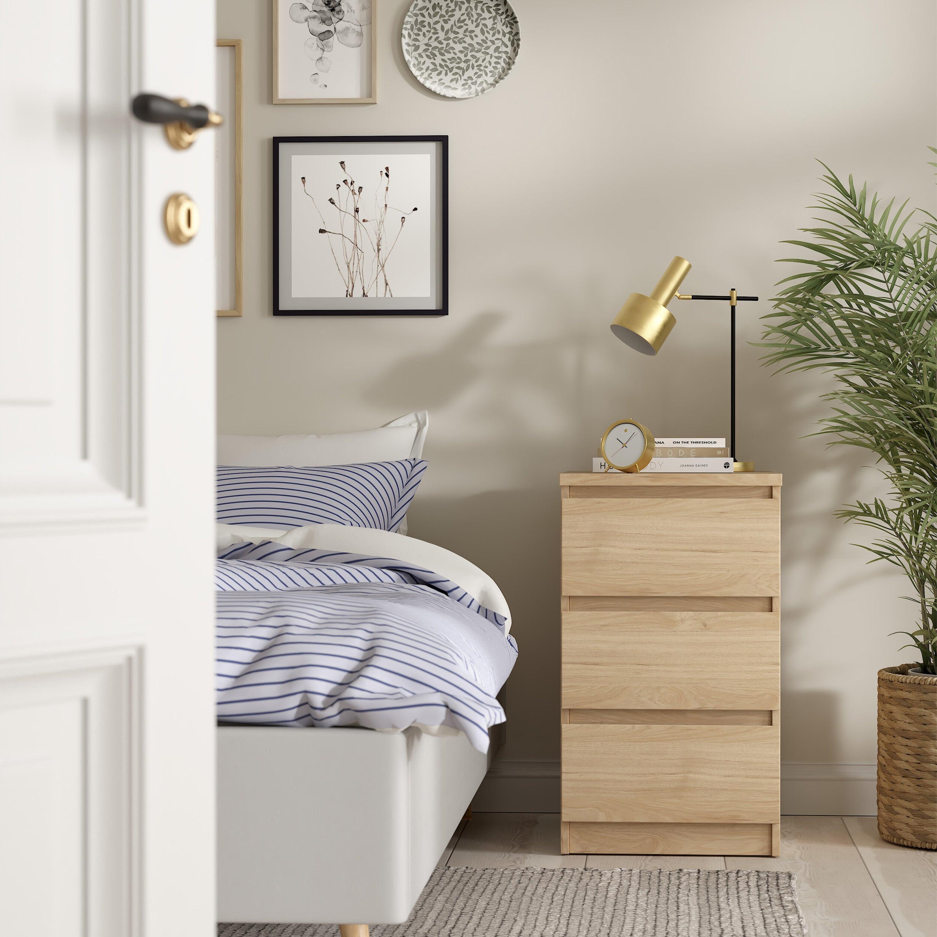 Naia Bedside 3 Drawers in Jackson Hickory Oak - image 5