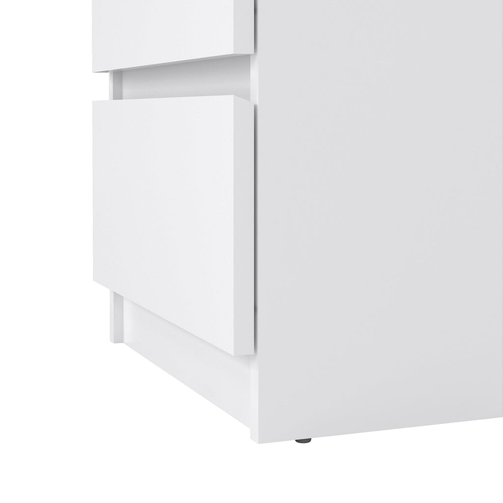 Naia Bedside 3 Drawers in White High Gloss - image 7