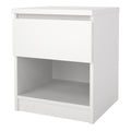 Naia Bedside 1 Drawer 1 Shelf in White - image 3