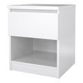 Naia Bedside 1 Drawer 1 Shelf in White High Gloss - image 3