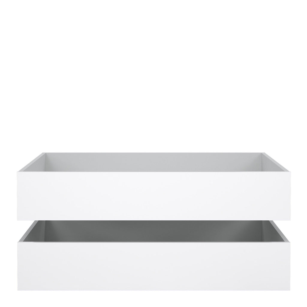 Naia Set of 2 Underbed Drawers (for Single or Double Beds) in White High Gloss - image 2