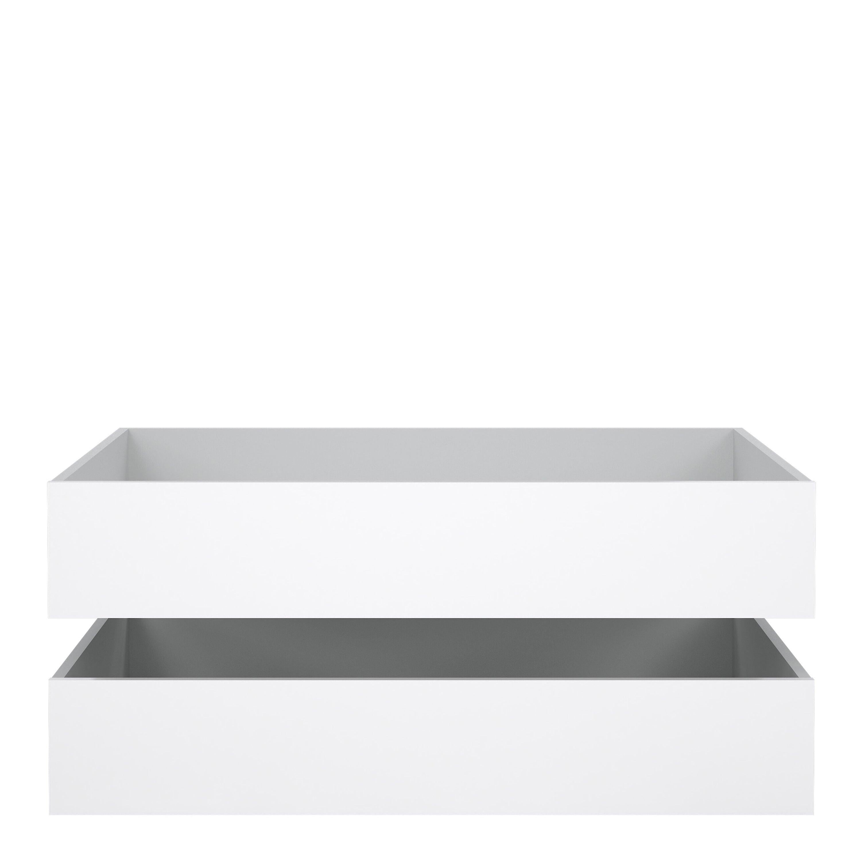 Naia Set of 2 Underbed Drawers (for Single or Double Beds) in White High Gloss - image 2