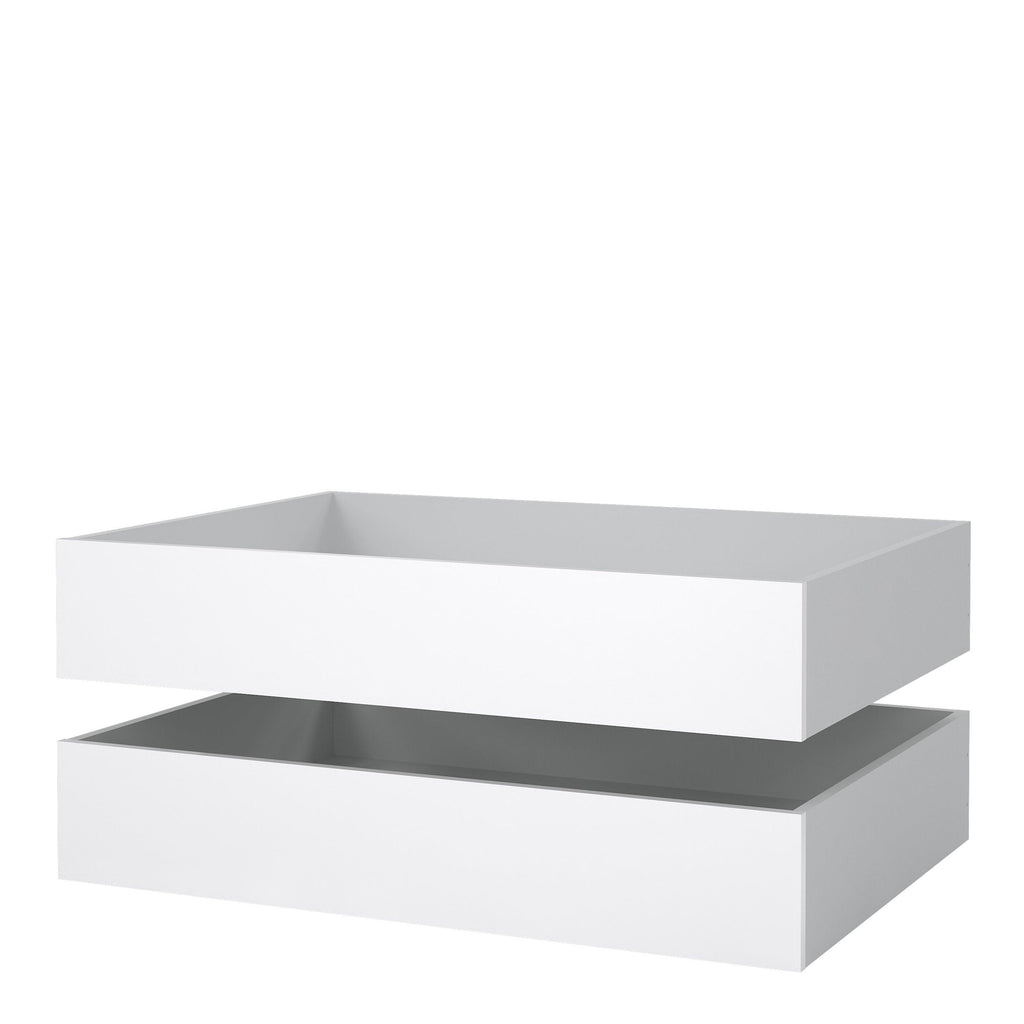 Naia Set of 2 Underbed Drawers (for Single or Double Beds) in White High Gloss - image 3