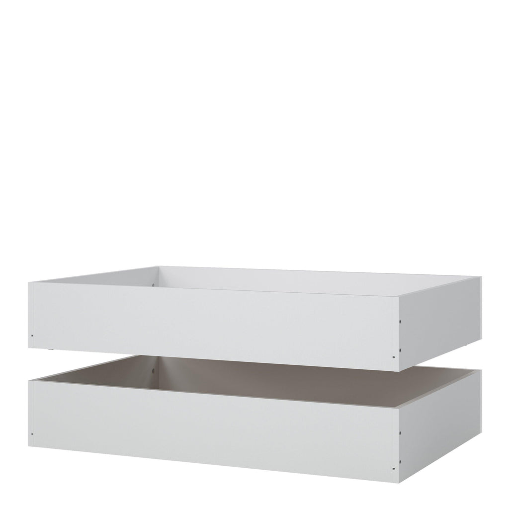 Naia Set of 2 Underbed Drawers (for Single or Double Beds) in White High Gloss - image 4