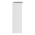Naia Shoe Cabinet with 2 Flip Down Doors 1 Door and 1 Drawer in White High Gloss - image 4