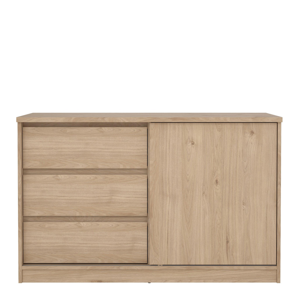Naia Storage Unit with 1 Sliding Door and 3 Drawers in Jackson Hickory Oak - image 2
