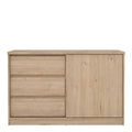 Naia Storage Unit with 1 Sliding Door and 3 Drawers in Jackson Hickory Oak - image 2