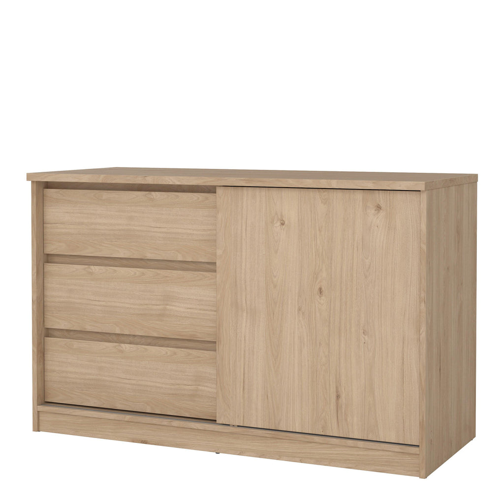Naia Storage Unit with 1 Sliding Door and 3 Drawers in Jackson Hickory Oak - image 3