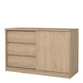 Naia Storage Unit with 1 Sliding Door and 3 Drawers in Jackson Hickory Oak - image 3