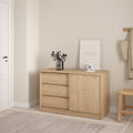 Naia Storage Unit with 1 Sliding Door and 3 Drawers in Jackson Hickory Oak - image 5