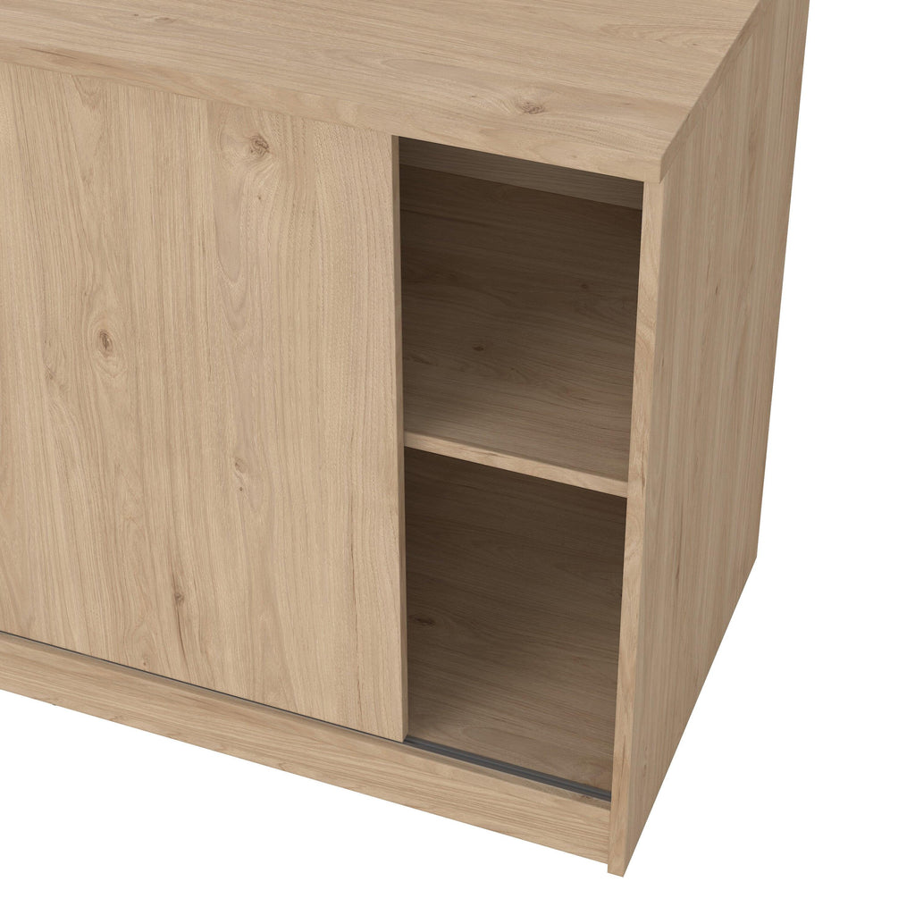 Naia Storage Unit with 1 Sliding Door and 3 Drawers in Jackson Hickory Oak - image 8
